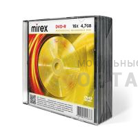 Диск MIREX DVD-R 16X 4,7GB Slim case 5 (5/200) Диск MIREX DVD-R 16X 4,7GB Slim case 5 (5/200)