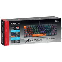 Клавиатура проводная игровая механическая DEFENDER Apex GK-002 RU,3цв/черн,радуж,61к,крас,св (1/18) Клавиатура проводная игровая механическая DEFENDER Apex GK-002 RU,3цв/черн,радуж,61к,крас,св (1/18)