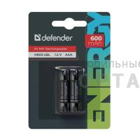 Аккумулятор DEFENDER HR03 (600 mAh) ААА Ni-MH BL2 (20/200)