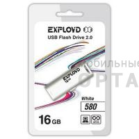 Флешка USB 16 Гб Exployd  580  белый Флешка USB 16 Гб Exployd  580  белый