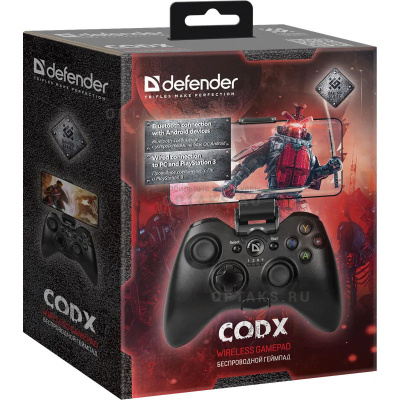 Беспроводной геймпад DEFENDER CodX USB,Bluetooth,Android,Li-Ion (1/24)