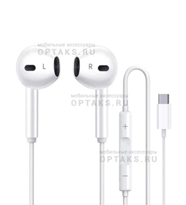 Ориг для iPhone, наушники проводные EarPods with USB-C Connector (в коробке) 